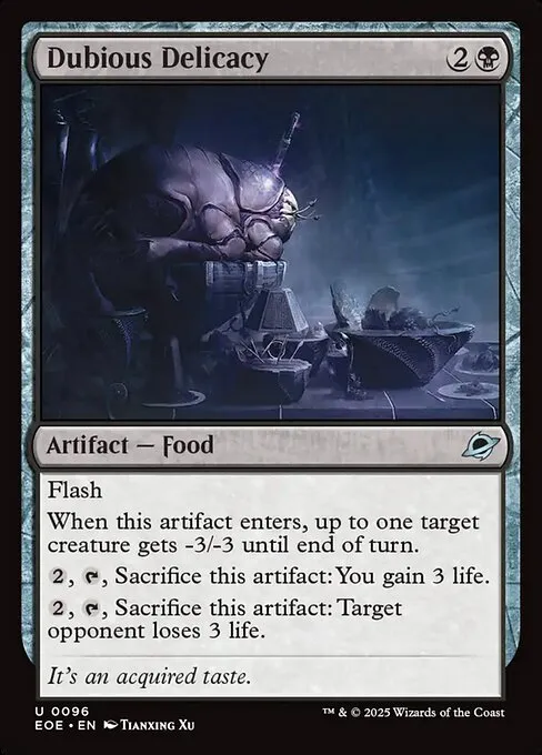 Dubious Delicacy