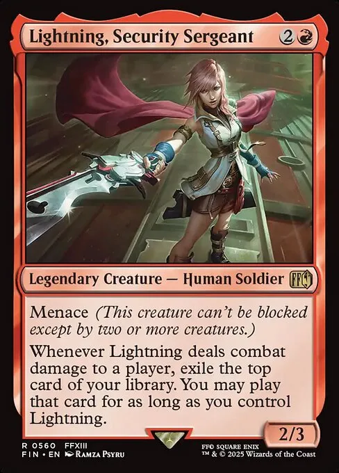 Lightning, Security Sergeant