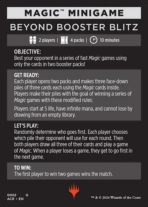 Beyond Booster Blitz