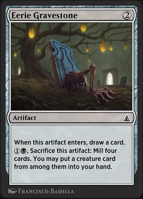 Eerie Gravestone