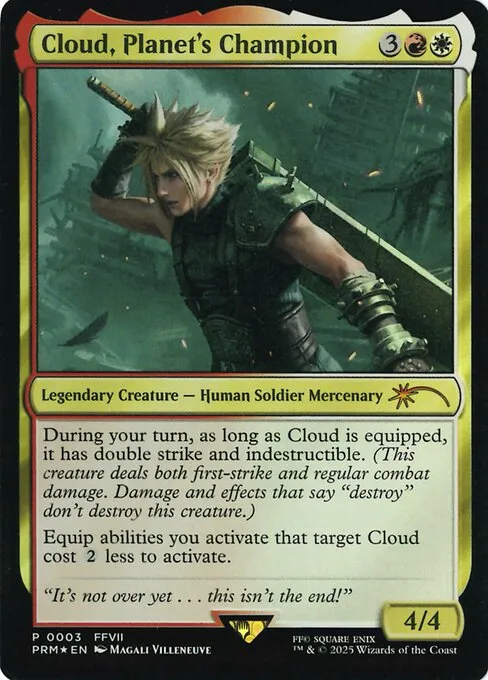 Cloud, Planet's Champion