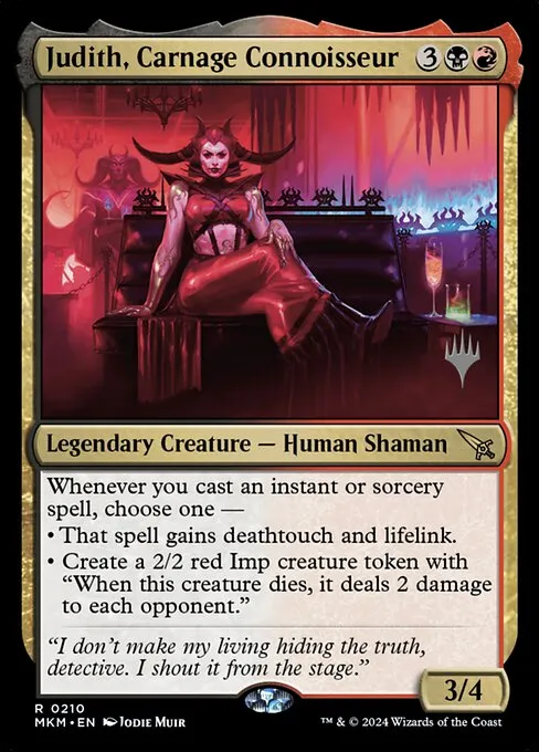Judith, Carnage Connoisseur