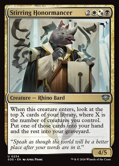 Stirring Honormancer