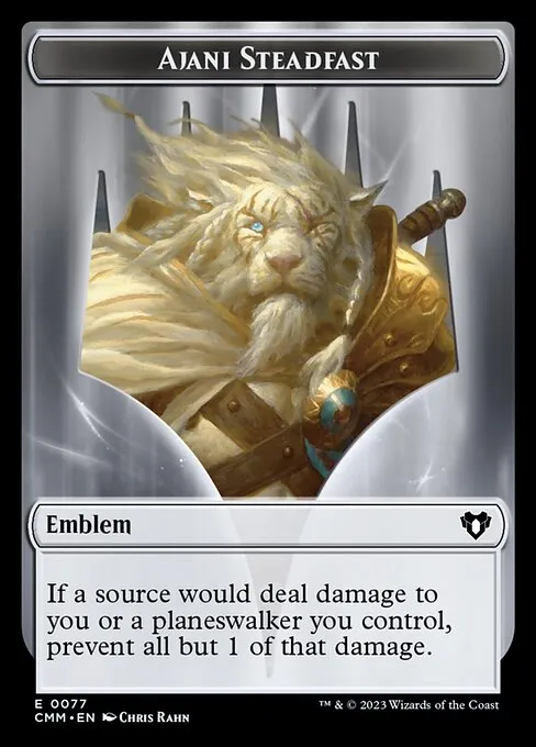 Ajani Steadfast Emblem
