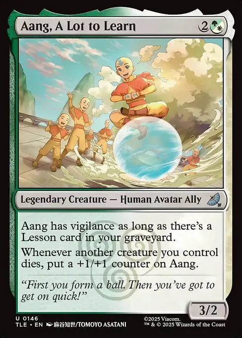 Aang, A Lot to Learn
