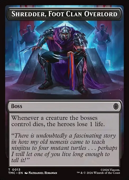 Shredder, Foot Clan Overlord