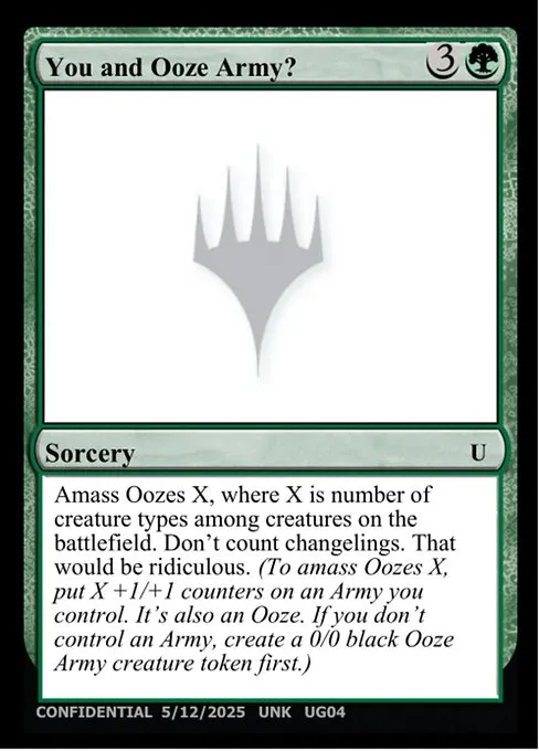 You and Ooze Army?
