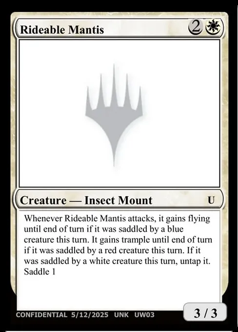 Rideable Mantis