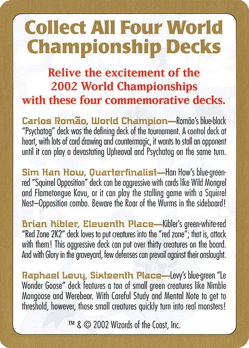 2002 World Championships Ad