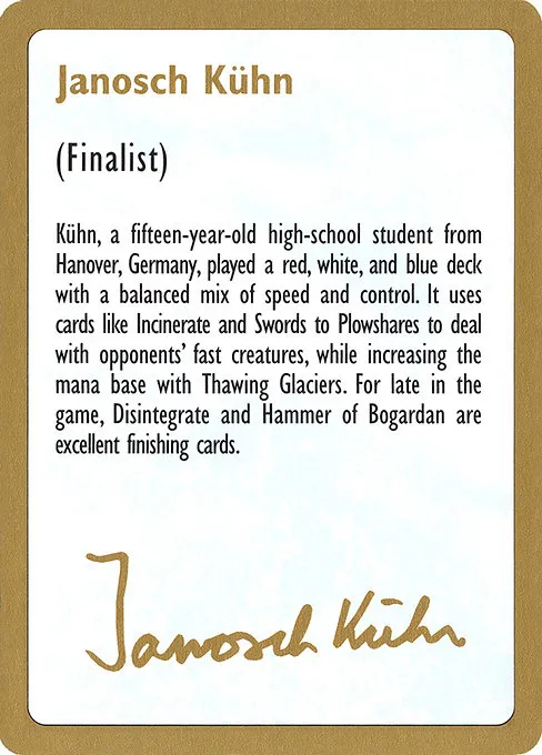 Janosch Kühn Bio (1997)