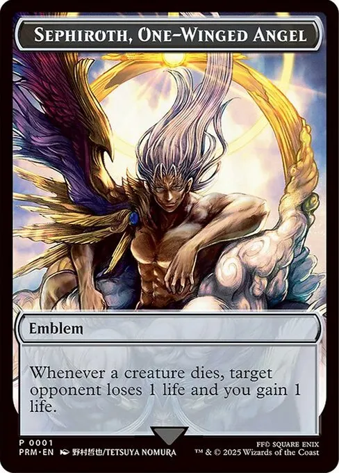 Sephiroth, One-Winged Angel Emblem